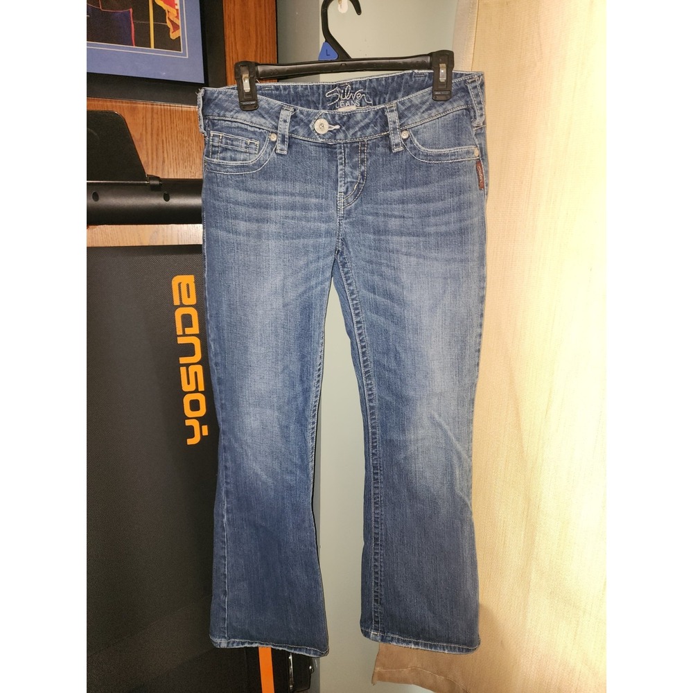 Women's Silver Jeans Tuesday Slim Boot Cut, Size 30x31, Dark Low Rise, Stretch